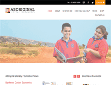 Tablet Screenshot of aboriginalliteracyfoundation.org